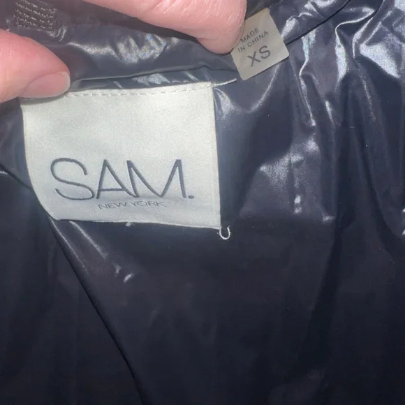 SAM NY black down women’s vest XS - Picture 7 of 12